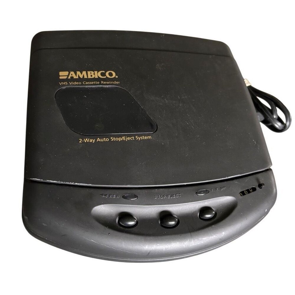 Ambico VHS Video Cassette Rewinder & Fast Forward 2-Way Auto Stop Eject Tested